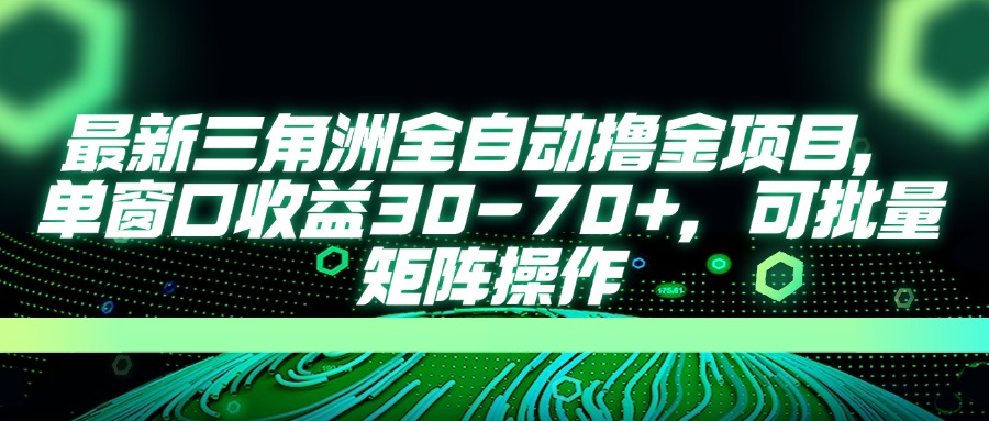 （14191期）最新三角洲全自动撸金项目，单窗口收益30-70+，可批量矩阵操作-华创副业项目资源站