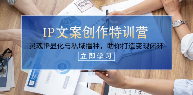 （14330期）IP文案创作特训营，灵魂IP显化与私域播种，助你打造变现闭环（14节课）-华创副业项目资源站